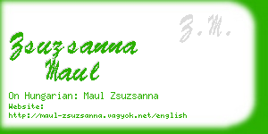 zsuzsanna maul business card